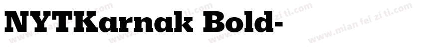 NYTKarnak Bold字体转换